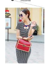 มาใหม่ พร้อมส่ง กระเป๋าMaomao รุ่น M03-076 แฟชั่นสไตส์เกาหลี ดีไซน์เก๋ ตัวล็อดเก๋ค่ะ ทรงสวย